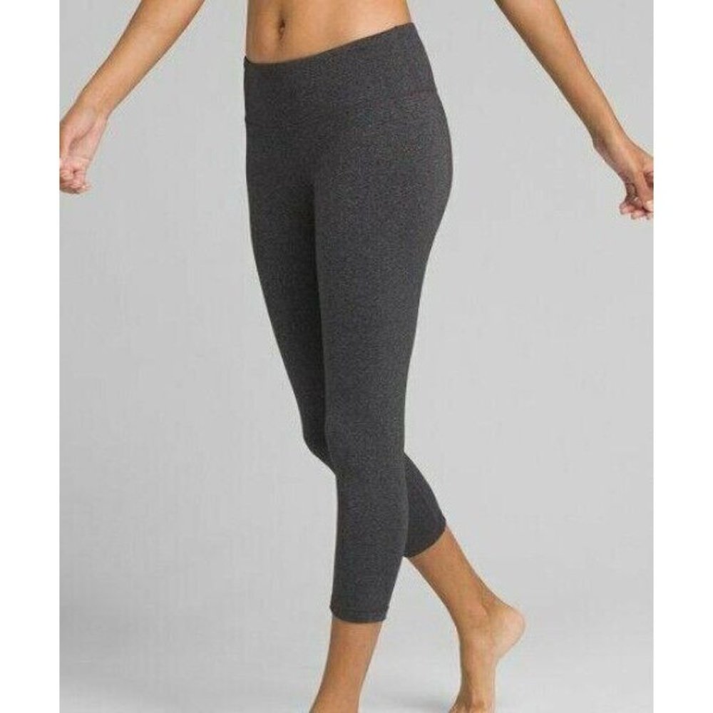 prAna Pillar Capri Plus Charcoal Heather 2X Yoga Leggings NWT